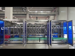 異なるボトルサイズのための多用液体洗浄剤の詰め機