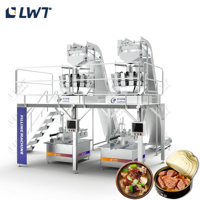 220V/380V 全自動鶏肉缶詰食品製造ライン 肉缶詰設備